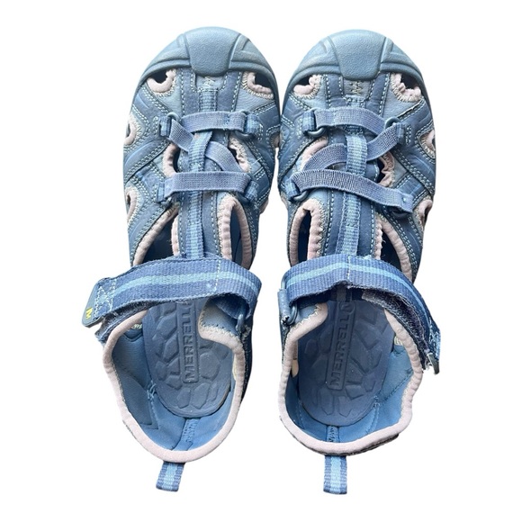 Merrell Other - Merrell Kids Hydro H2O Hiker Sandals Blue Lime size 3‎